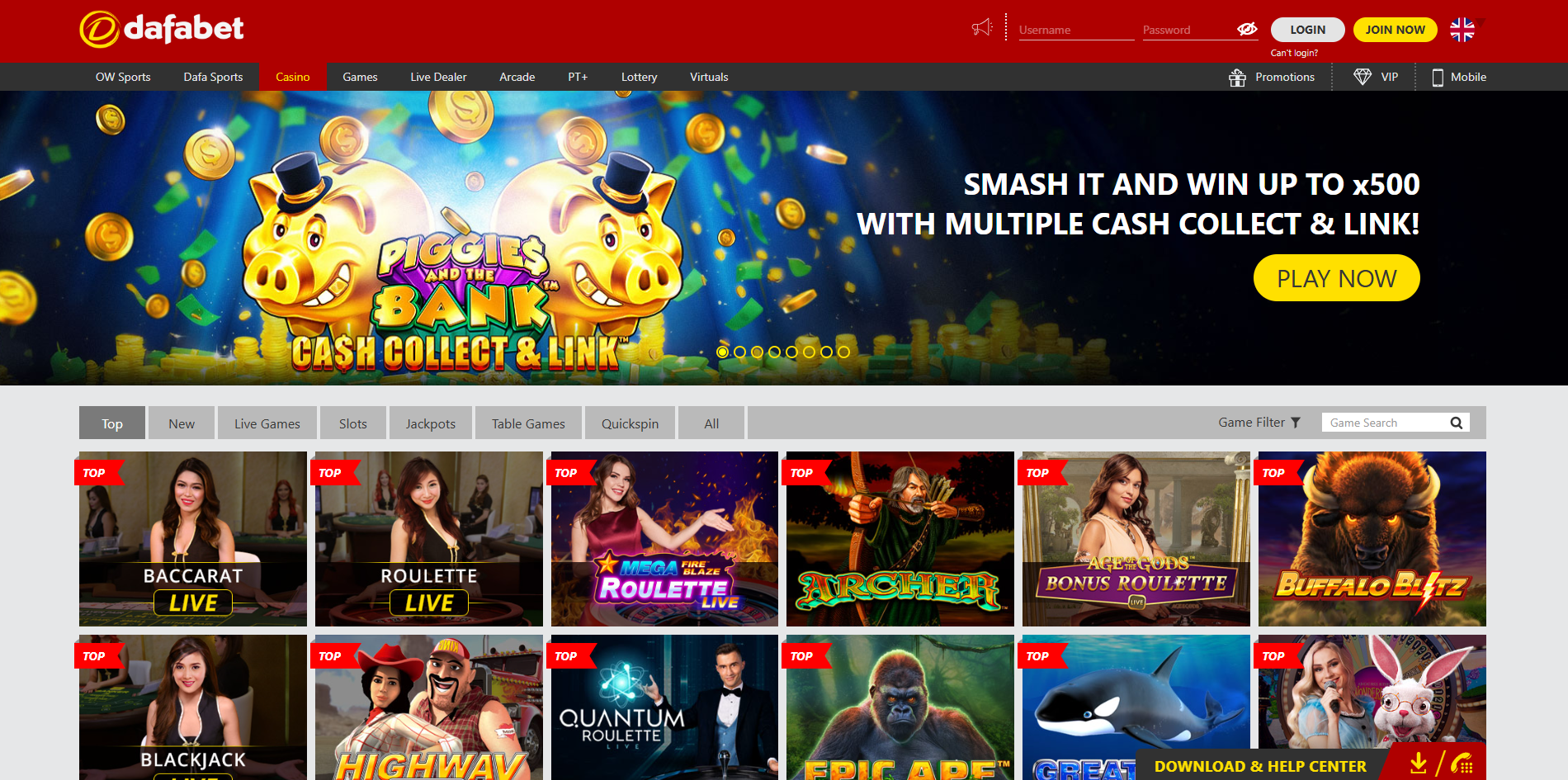 Dafabet Homepage